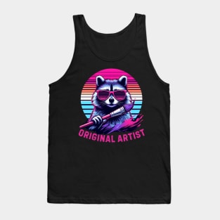 Raccoon artist Tank Top